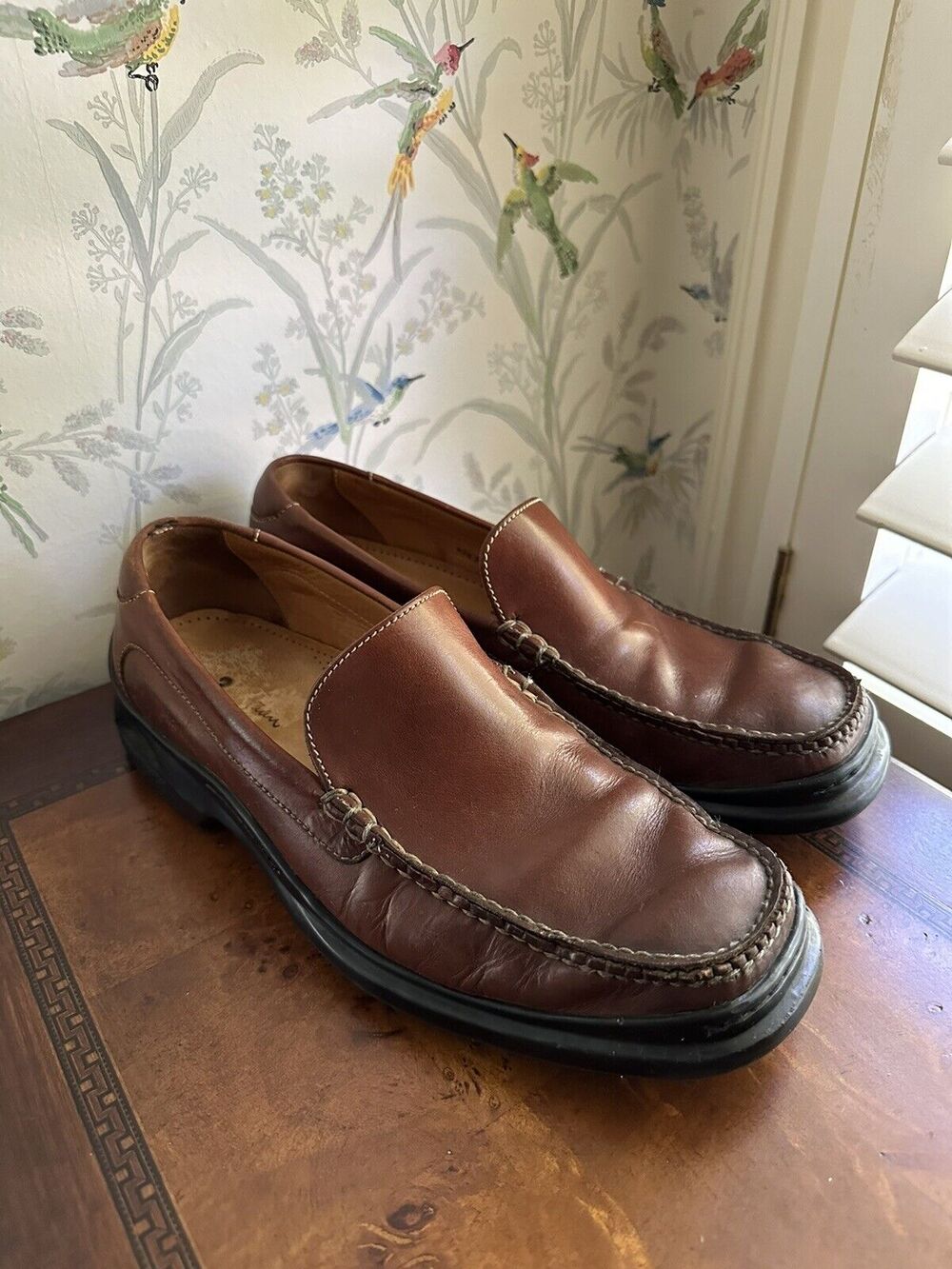 Men's Cole Haan Grand OS Brown Leather Casual Loafers Shoes C25477 Sz 9.5 M
